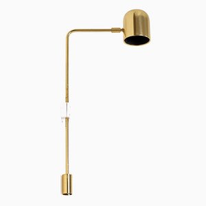 Brass Wall Lamp from Bergboms, Sweden, 1970s