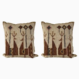 Vintage Wool Cushion Covers, Set of 2