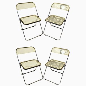 Plia Chairs by Piretti for Anonima Castelli, 1967, Set of 4