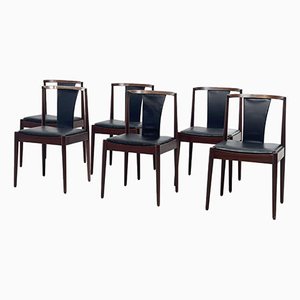 Leather Dining Chairs from Casala, 1980s, Set of 6