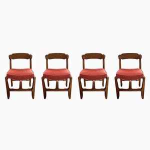 Vintage French Véronique Chairs by Guillerme & Chambron for Votre Maison, 1960s, Set of 4