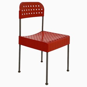 Roter Box Chair von Enzo Mari für Anonima Castelli, 1970er