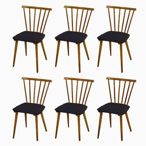 Vintage Scandinavian Chairs, 1960s, Set of 6