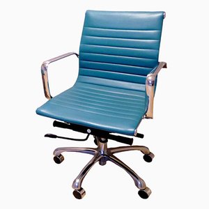 Turquoise Desk Swivel Chair, 1990s