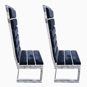 Steel Chairs by Romeo Rega, 1970s, Set of 2