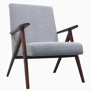 Mid-Century Model B 310 VAR Easy Chairs in Light Blue Bouclé, 1960s, Set of 2