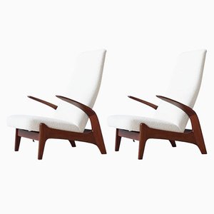 Reclining Lounge Chairs by Rolf Rastad & Adolf Relling for Gimson & Slater, Norway, 1960s, Set of 2