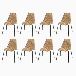 Chaises Vintage par Gian Franco Legler, Set de 8