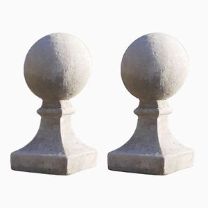 Grandes Sculptures en Fonte de Poteau de Porte, 1960s, Set de 2