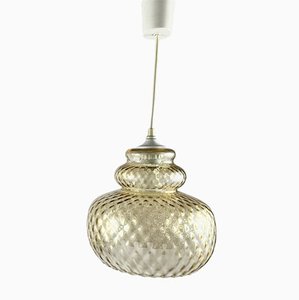 Vintage Pendant Lamp in Iridescent Glass, Germany, 1970s