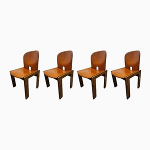 Model 121 Chairs by Tobia & Afra Scarpa for Cassina 1965, Set of 4