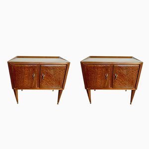 Bedside Tables attributed to Paolo Buffa, Set of 2