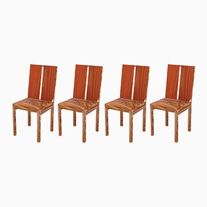 Striped Chairs by Derya Arpac, Set of 4