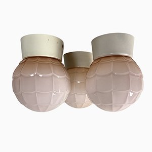 Art Deco Ceiling Lamps from Thabur, 1920s, Set of 3