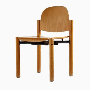 Stackable Beech Chair from Lübke, 1970s