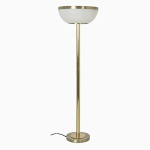 Large Italian Floor Lamp in Brass from Lumi, 1968
