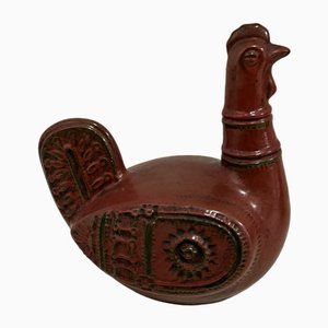 Scultura di uccello in ceramica, anni '70