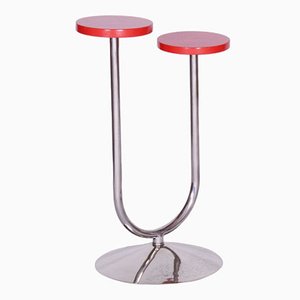 Soporte para flores Bauhaus de cromo de Robert Slezak, años 30