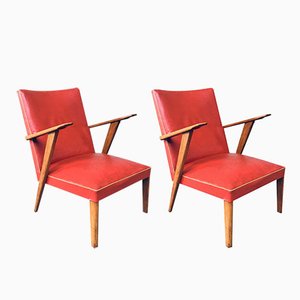 Set of Dutch Lounge Chairs, 1950s