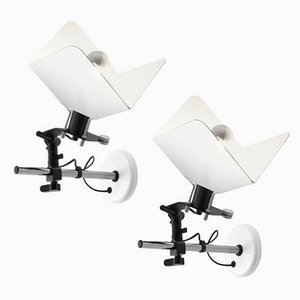 Lampade da parete Triedro di Joe Colombo per Stilnovo, Italia, anni '70, set di 2