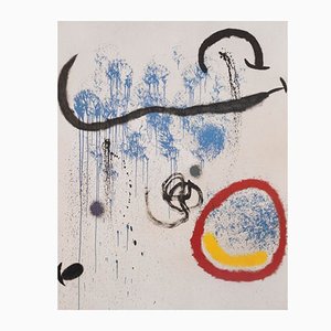 Grande Lithographie Joan Miro, Birth of the Day, 1960s