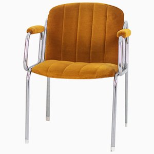Dodo Chrome Chair with Original Upholstery, 1970s