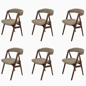 Model 205 Chairs by Th. Harlev, Set of 6