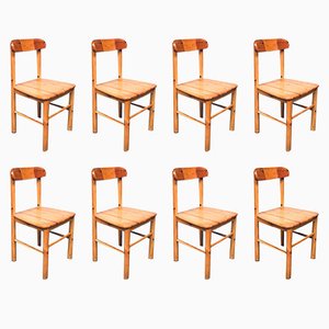 Dining Chairs attributed to Rainer Daumiller for Hirtshals Savvaerk, Sweden, 1970s, Set of 8