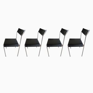 Dining Chairs by Edlef Bandixen for Dietiker, Switzerland, 1980s, Set of 4