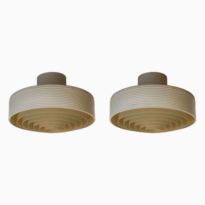 Finnish Ceiling Lamps from iValo, 1970s, Set of 2