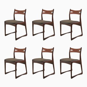 Vintage Danish Dining Chairs, Set of 6