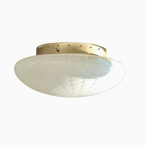 Lámpara de techo vintage de cristal de Murano soplado D: 40 cm