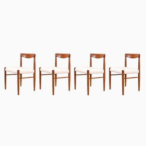 Mid-Century Danish Teak Dining Chairs by H.W. Klein for Bramin, 1960s, Set of 4
