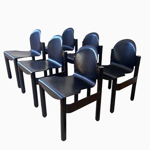 Postmodern Flex 2000 Stacking Chairs attributed to Gerd Lange for Thonet, 1983, Set of 6