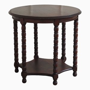 Coffee or Side Table in Turned Wood, 1920s