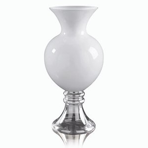 White Ann Vase in Glass from VGnewtrend