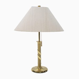 Hollywood Regency Style Golden Table Lamp, 1970s