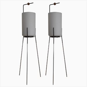 Floor Lamps by Josef Hurka for Napako, 1960s, Set of 2