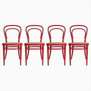 Chairs 214 by Michael Thonet for Thonet, Set of 4