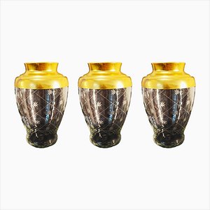 Glass Vases, Set of 3