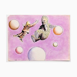 Composizione surrealista - Disegno originale - XX secolo