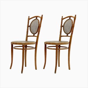 Bentwood Dining Chairs by Jacob & Josef Kohn, Austria, 1900s, Set of 2