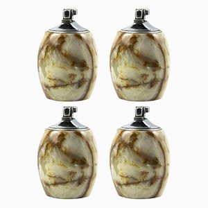 Marble Lighters, 1970s, Set of 4