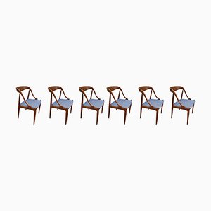 Teak Samcom Chairs by Johannes Andersen for Uldum Mobelfabrik, Set of 6