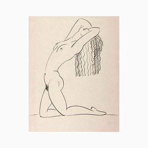 Georges-Henri Tribout, Nudo, Disegno originale, 1940