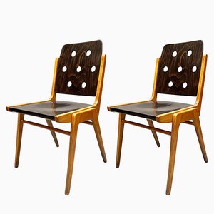 Mid-Century Stacking Chairs by Franz Schuster, 1950, Set of 2