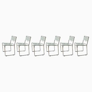 Delfina Side Chairs attributed to Enzo Mari, 1980s, Set of 6