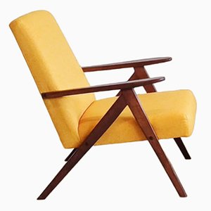Mid-Century Model B 310 Var Easy Chair in Yellow Tweed, 1960s
