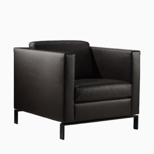 Foster 500 Dark Chocolate Leather Armchair by Norman Foster for Walter Knoll / Wilhelm Knoll, England