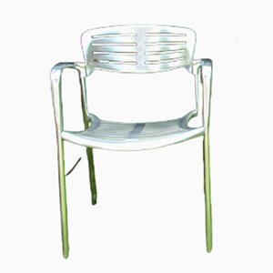 Spanischer Vintage Metall Stuhl von Jorge Pensi für Amat 3, 1980er